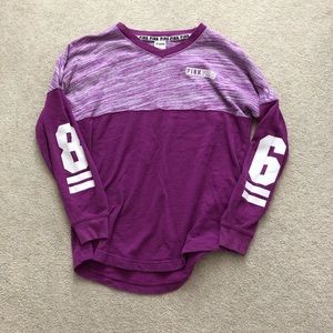 Purple PINK Long Sleeve Shirt